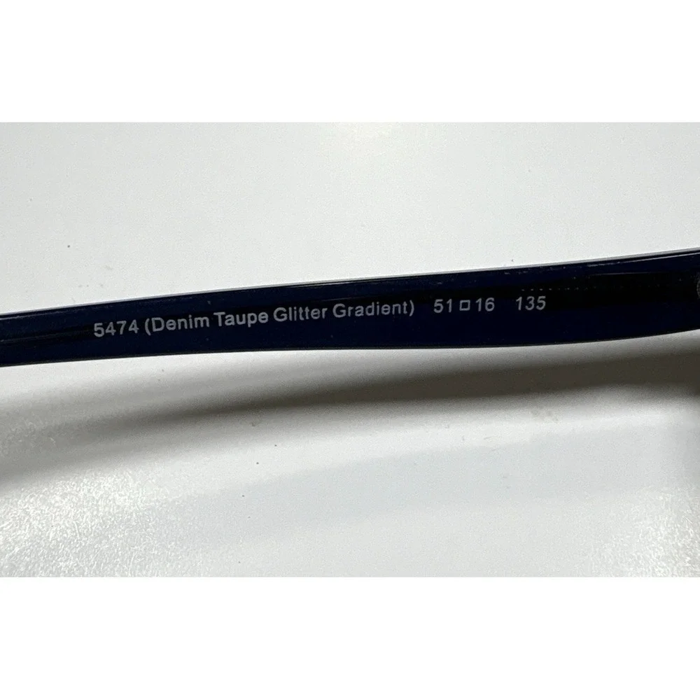 COACH Eyeglasses Frame HC6089 5474 Denim‎ Taupe Blue Glitter 49-16-135 H19867